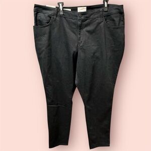 Universal Thread Women's Mid-Rise Curvy Fit Skinny Jeans - size 24W black